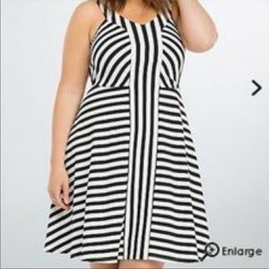 Torrid black and white swing dress. Size 3.